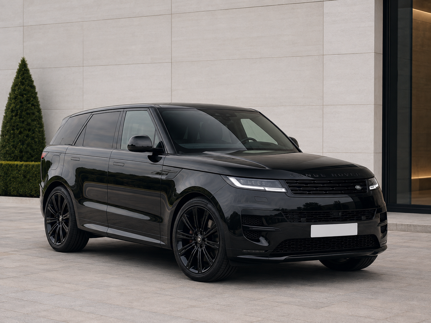 Black Range Rover executive vehicle from Freddy's Cabs
